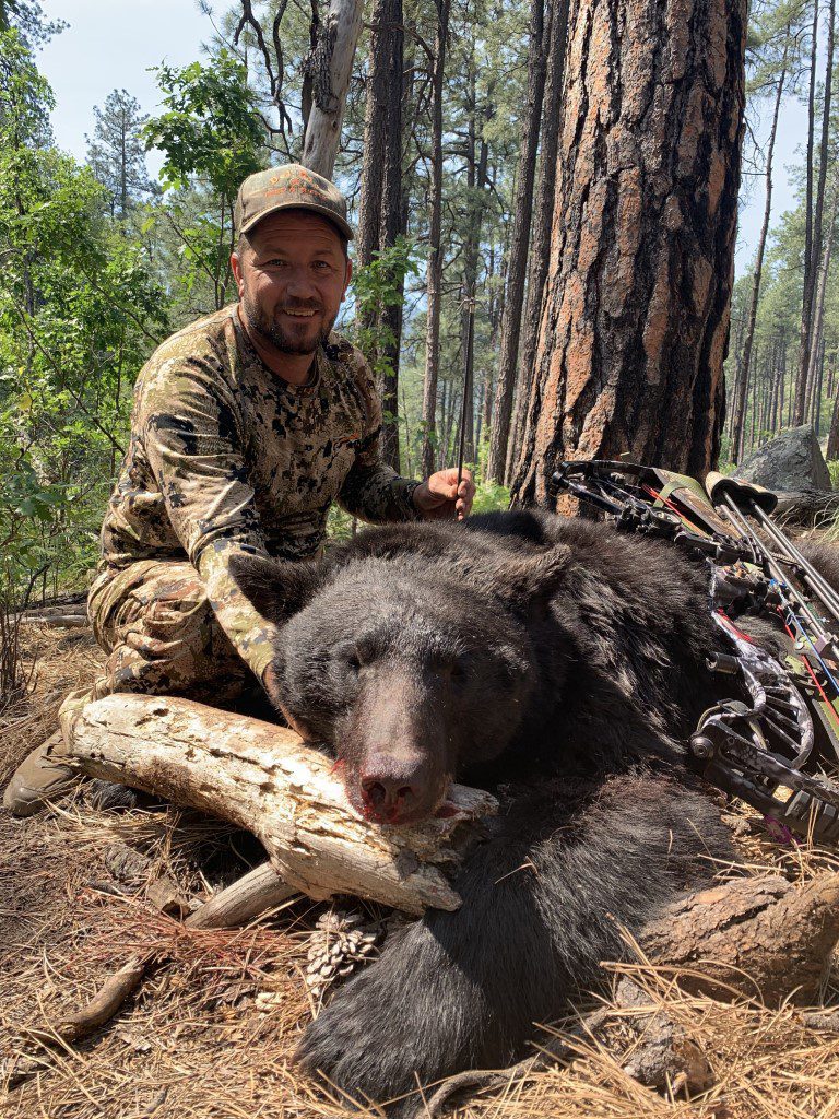 Dale Parrish with a Pope and Young Arizona black bear.