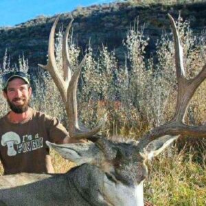 A giant Colorado mule deer taken by an Outdoors International client.