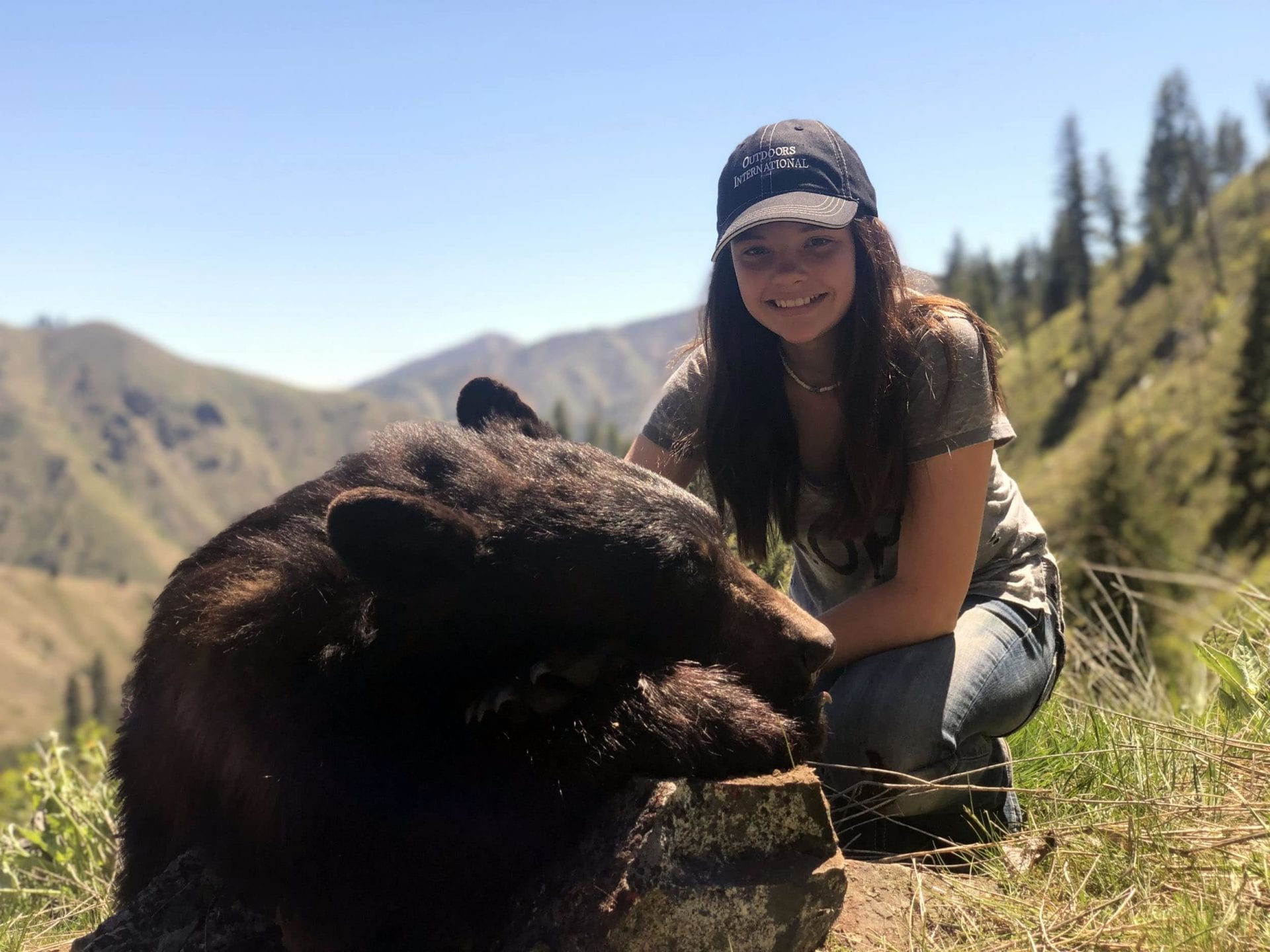 Braiden Glauner with a nice Idaho black bear