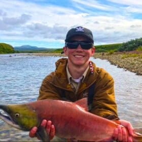 Red Salmon on the river