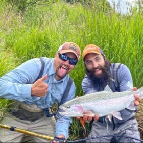 Stoked with a fat Trout