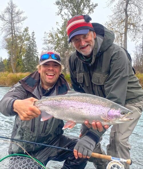 Nice Steelhead with fly rod