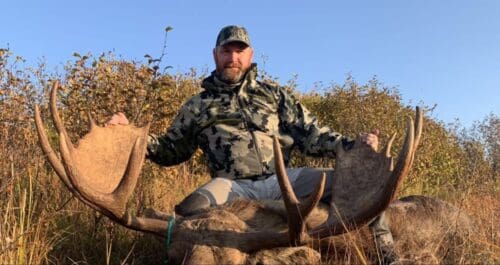 Chad Tallas with a great moose.