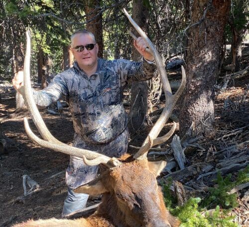 Bill-Kingston-Client-Colorado-Elk-Hunt-RMOOC-2020 » Outdoors International Bill Kingston with his Colorado elk