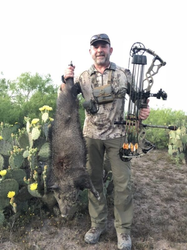 Russ Meyer South-Texas Javelina COA7 Christian Outdoor Alliance » Outdoors International Russ Meyer, co-owner of OUTDOORS INTERNATIONAL with a big archery South Texas Javelina.