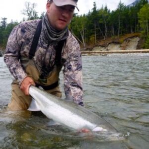 You could be fishing within a mile and a half of the salt on the Dean River.