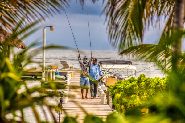 At this Belize fly fishing fishing resort you can achieve the anglers’ ultimate dream – The Grand Slam of bonefish, tarpon, snook and permit.