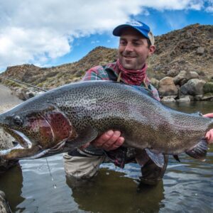 With nice snowfall this winter, early season promises some extraordinary fishing at Barrancoso river! Photo by Jim Klug