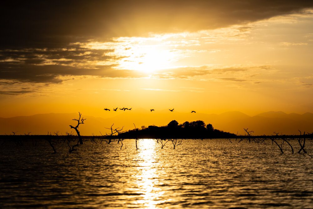 Sunset on Lake Guerrero