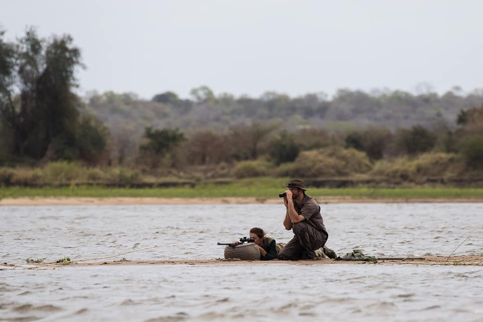 Spot and stalk crocodile hunt in Mozambique