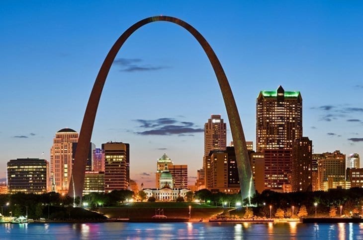 The Gateway Arch is the iconic structure that visually defines St. Louis and is also the symbolic “Gateway to the West.”