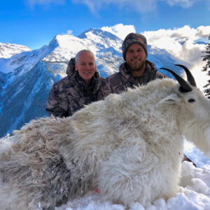 This is a Great British Columbia Mountain Goat Hunt