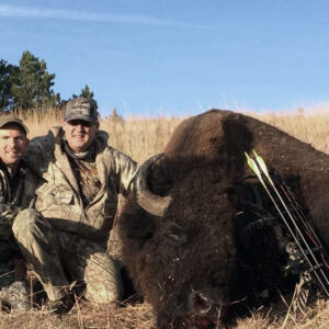 Gary with a big archery buffalo.