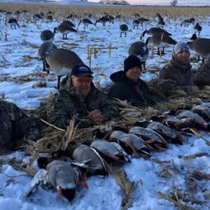 Hunt from heated pit blinds