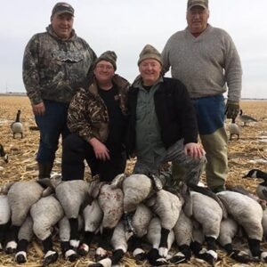 Goose hunters in Nebraska.