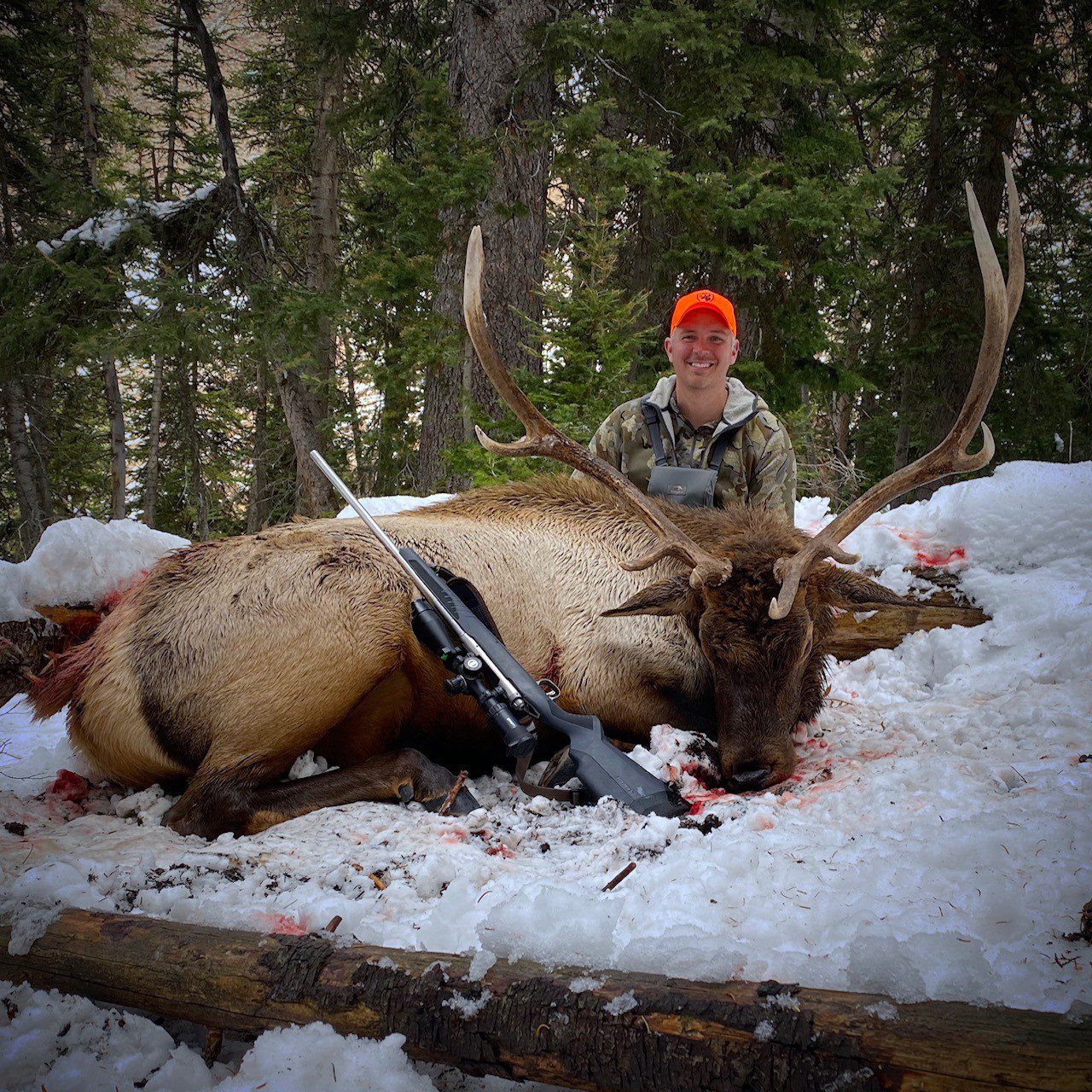 Eric Labelle with his Wyoming bull