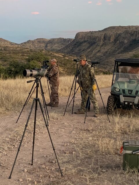 Glassing is the name of the game on a Mexico Coues deer hunt. Glassing is the name of the game on a Mexico Coues deer hunt.