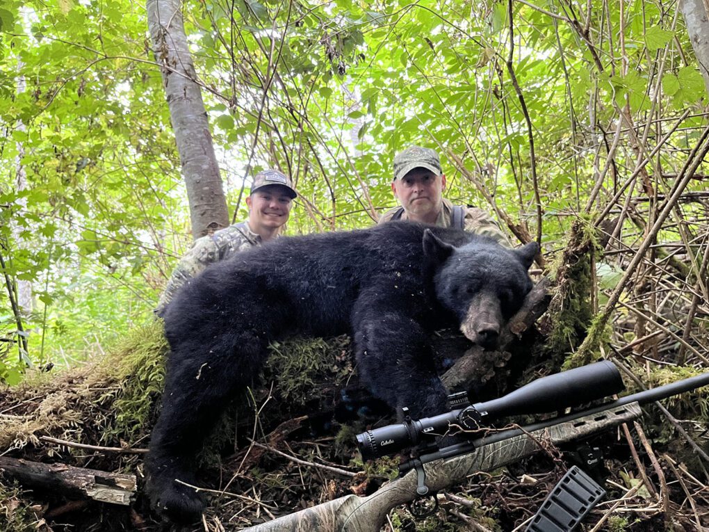 Michael Hardwick with his Washington State black bear