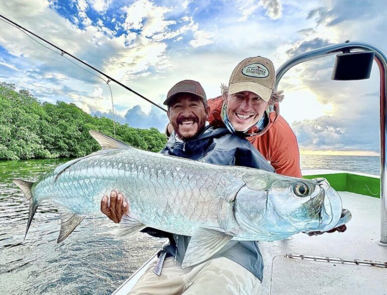 A great moment on the water for Coleman and Capt. Cesar.