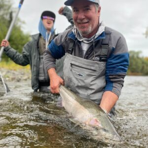 Mike Doland with a great Alaska steelhead