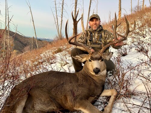 A truly awesome Idaho mule deer buck.