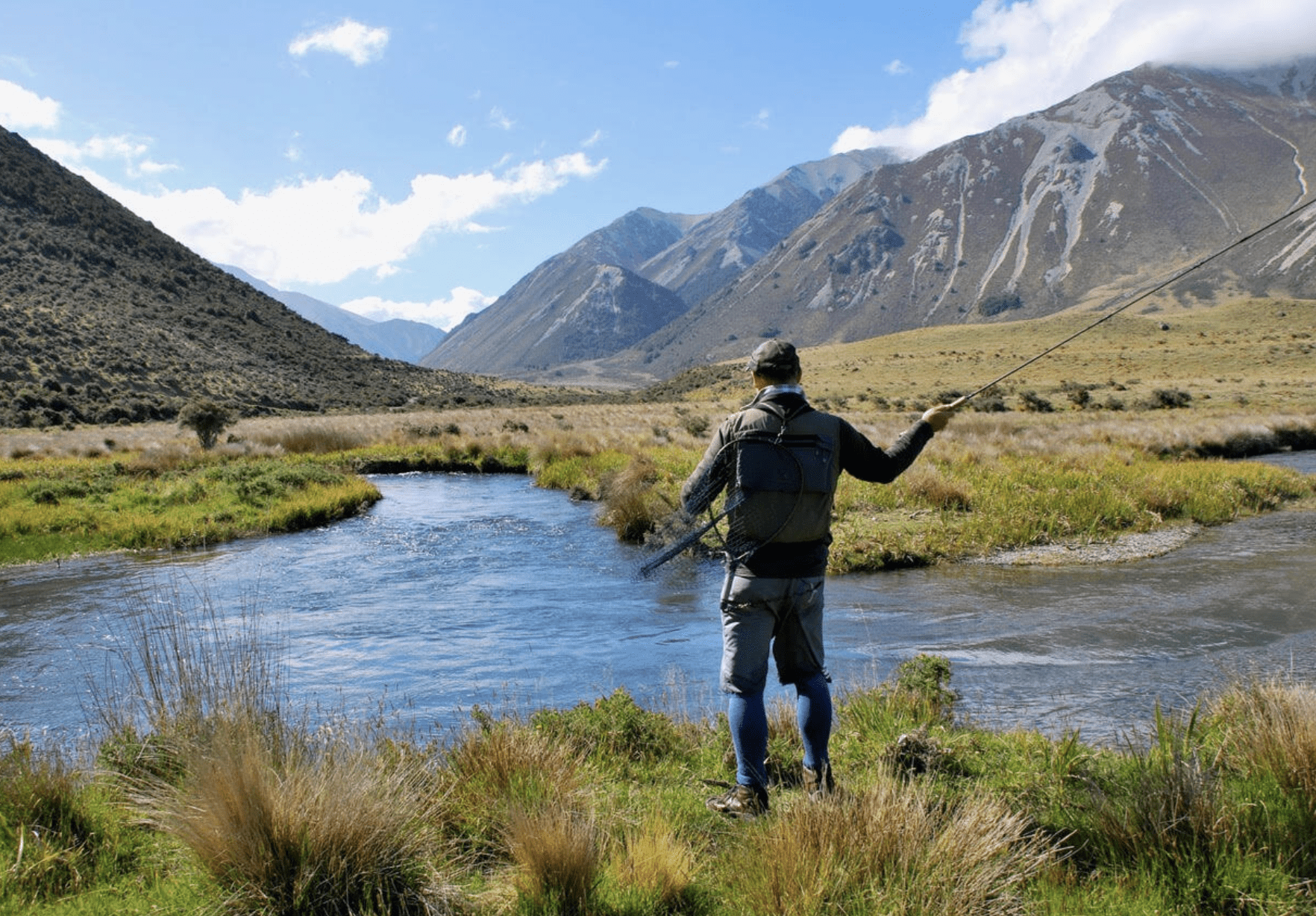 New Zealand fly fishing may just possibly be the mecca of angling for serious fly fishers. The scenery is spectacular and the fly fishing is spectacularly good year round.