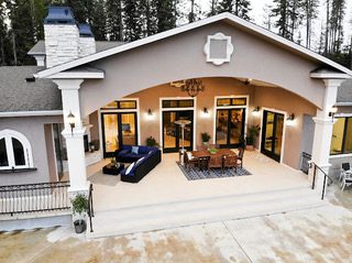 ID Steelhead lodge back patio ASC2 » Outdoors International