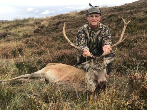 Raymond with his stag