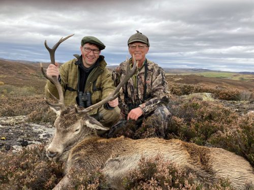 Guy and Raymond with a nice Scottish stag