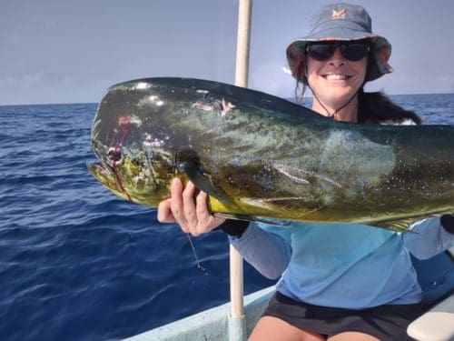 Jodi with a dorado