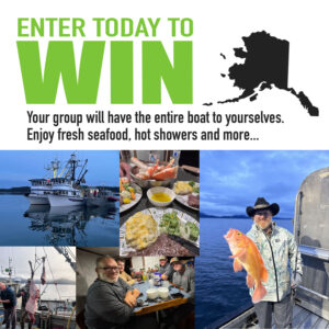 Savor fresh salmon, Pacific halibut, Tanner and Golden King crab, plus moose and deer steaks, roasts, and burgers—paired with local produce and non-alcoholic drinks.