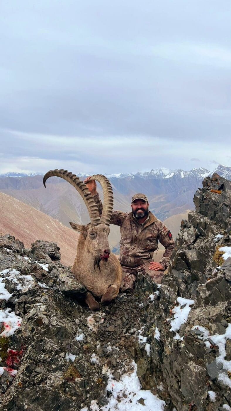 Cory with his ibex