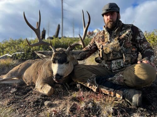 Jace Myers Client Idaho Mule Deer IWC 2023 » Outdoors International Outdoors International client Jace Myers with a great Frank Church, Idaho mule deer.