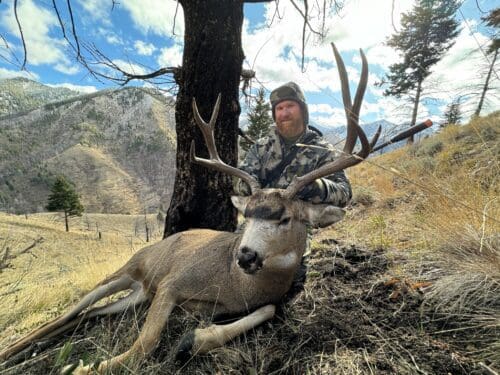 Jared with his nice Idaho wilderness buck