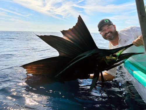 Cory Glauner with a nice Mexico sailfish.