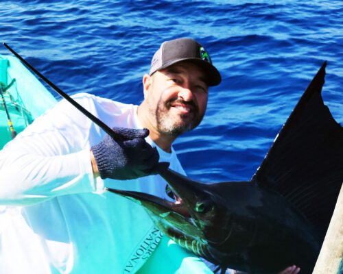 Cory Glauner with a nice Mexico sailfish.