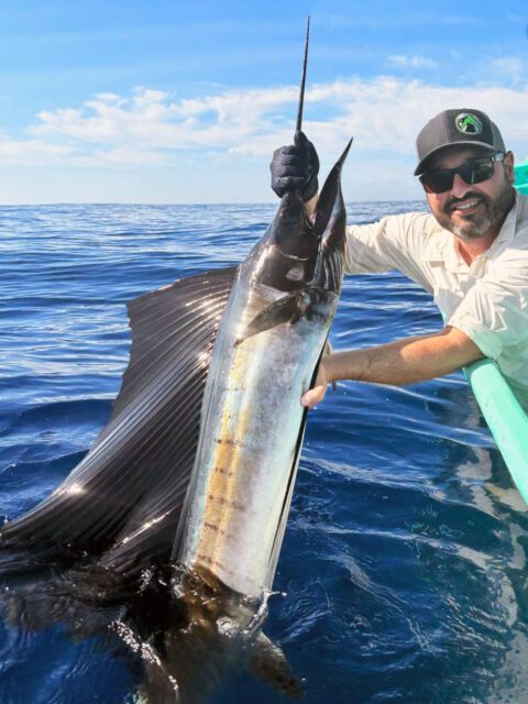 Cory Glauner with a big sailfish