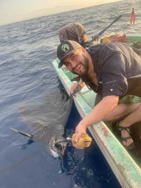 Catching sailfish in Mexico