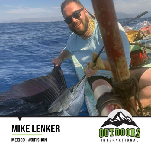 Mike Lenker with a great Mexico sailfish.