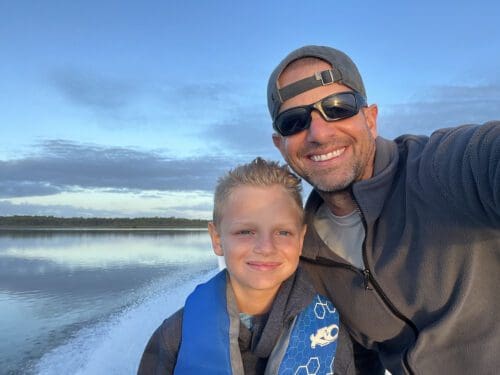 Good times with family.