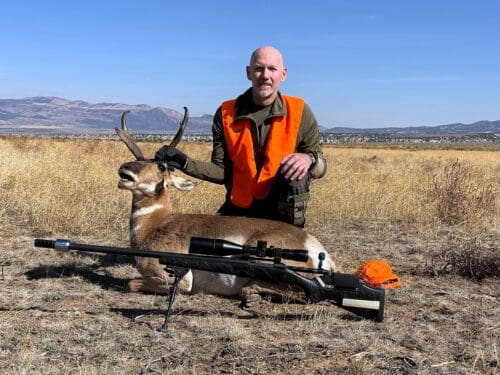 Outdoors International client John Lebanc with his 2024 Colorado pronghorn antelope