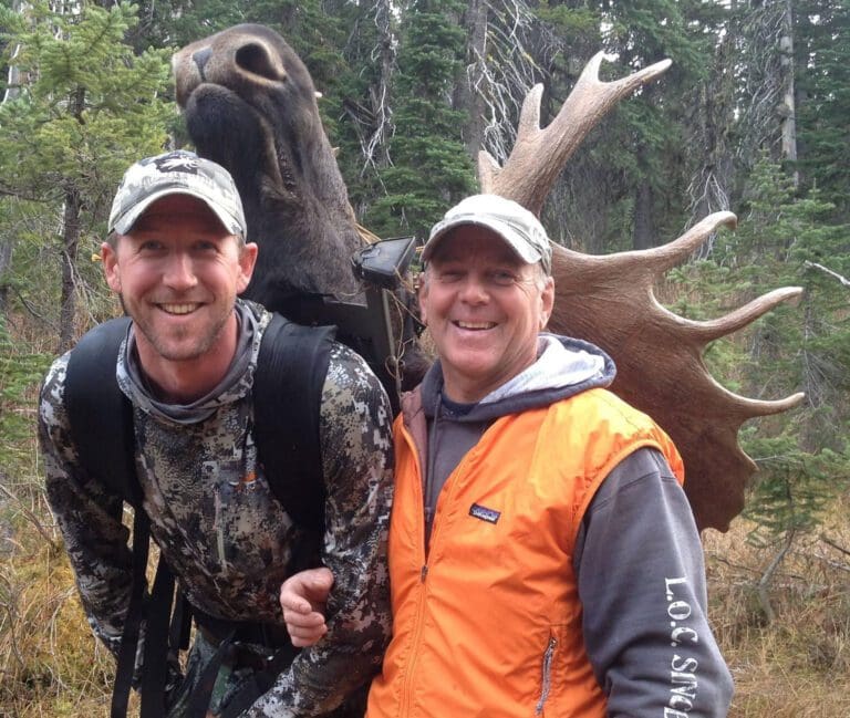 Packing out a Shiras moose bull.