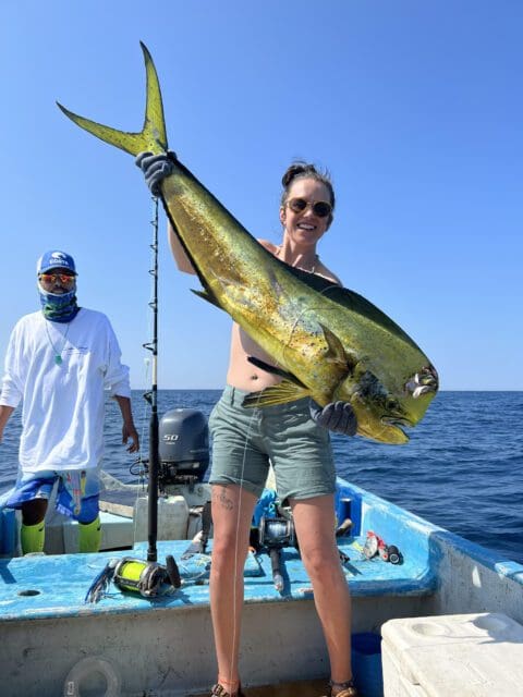 Lacey with a Dorado