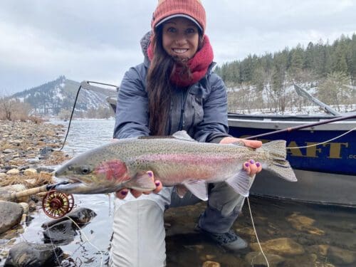 Lacey with a great steelhead