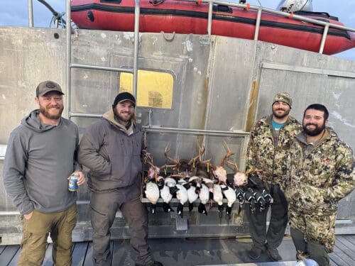 Jude Boudreaux Client - 2024 Sitka Blacktail Deer and Waterfowl Hunt SAC » Outdoors International Happy hunters