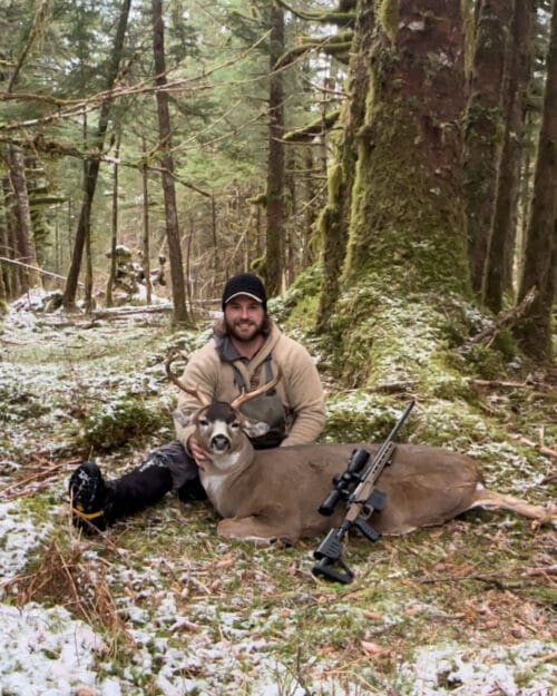 Noah Martin Client - 2024 Sitka Blacktail Deer Hunt SAC 2 » Outdoors International Noah Martin with a great Cordova, Alaska Sitka blacktail