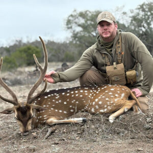 Jason with a beautiful Texas Axis deer.