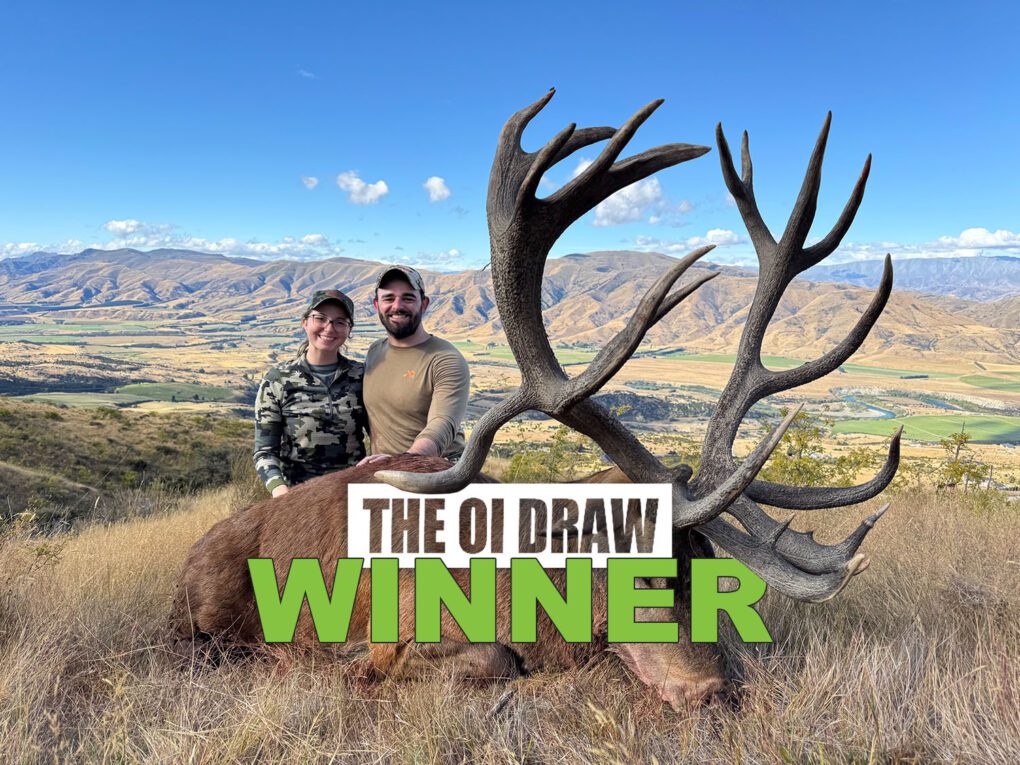 Congratulations to OI Draw Winner, Brandon Ball! He won a New Zealand Red Stag Hunt of a Lifetime!