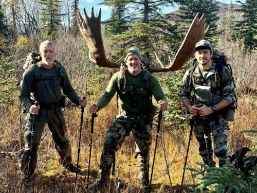 Successful DIY moose hunter