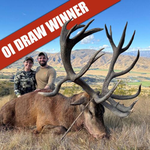 Congratulations to OI Draw Winner, Brandon Ball! He won a New Zealand Red Stag Hunt of a Lifetime!